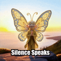 Peace Silence GIF by BuddhaFlyJourney