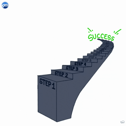 Baby Steps Success GIF by ironbrij
