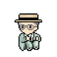Happy Pixel Sticker