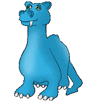 ulricaskarinart blue green eye dragon Sticker