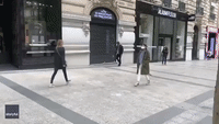 Paris Pedestrian Really Uses Her Head to Ensure Social Distancing