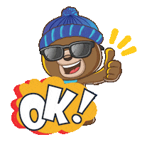 Winter Ok Sticker by Dabdoob