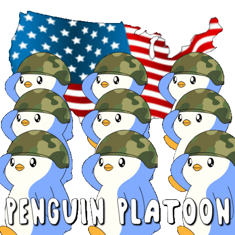 Team Marching Sticker by Pudgy Penguins