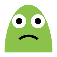 Big Eyes Frown Sticker by Emojitool