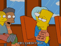 show off bart simpson GIF
