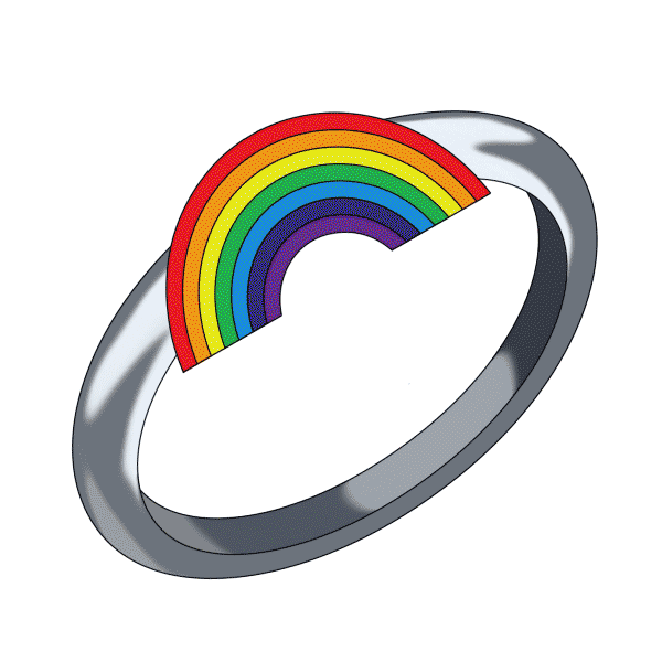 rainbow lgbt Sticker by HOKK FABRICA