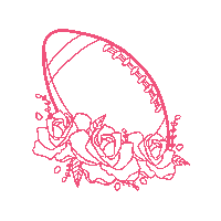 Football Flower Sticker