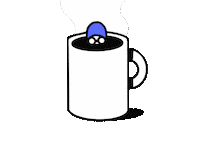 Coffee Swimming Sticker by A R T H U R