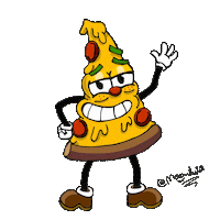 Happy Pizza Time Sticker
