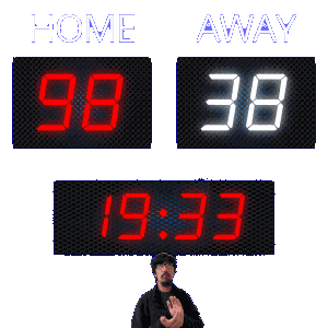 38 Away Sticker