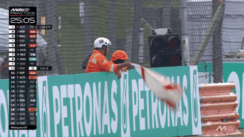 Waving Motorcycle Racing GIF by MotoGP™