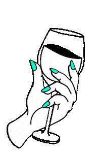 Wine Hand Sticker