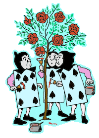 MissRoseCreates garden roses gardening wonderland Sticker