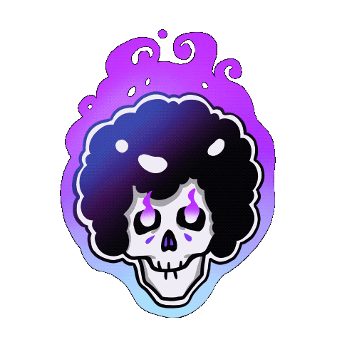 sandrasuesser halloween fire mood skull Sticker