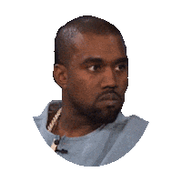 mean kanye west STICKER by imoji