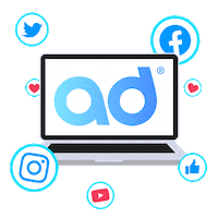 ADMediaSolution instagram youtube marketing facebook Sticker
