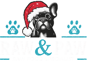 Dog Christmas Sticker by Raw And Paw Co
