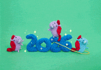 Happy New Year Animation GIF by Mochimochiland