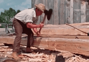 Axe Lumberjack GIF by Archives of Ontario | Archives publiques de l'Ontario