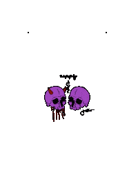 jarnikiara love skull blood skeleton Sticker