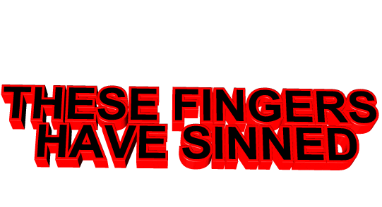 fingers sin Sticker by AnimatedText