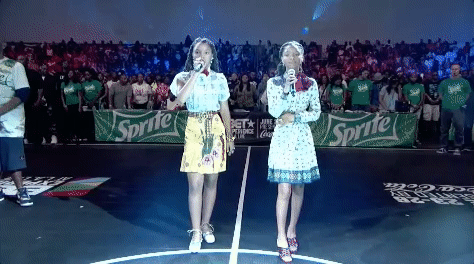 sing national anthem GIF by Chloe x Halle