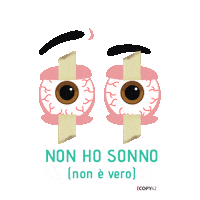 Tired Night Sticker by Copy42