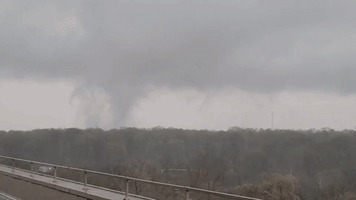 Funnel Cloud Forms Over Memphis Amid Severe Thunderstorm