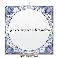 Drama Stress Sticker by Tegelspreuken.nl