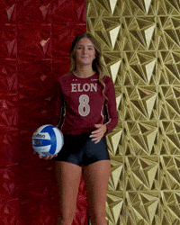 Elon Volleyball GIF by Elon Phoenix