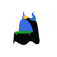 GoodnAbel ghost screaming flames goodnabel Sticker