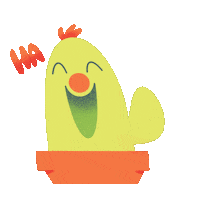 GoodnAbel happy laughing haha cactus Sticker