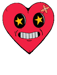 Starry Eyed Hearts Sticker by Epitaph Records