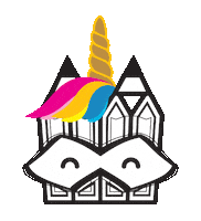 Happy Rainbow Sticker by Stamatia Alexaki