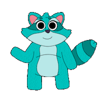 Raccoon Greeting Sticker