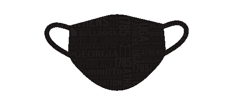 Wear A Mask Sticker by University of Georgia