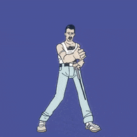 Freddie Mercury Dance GIF by Pierrad