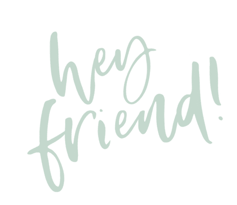 Hey Friend Sticker by Grace + Vine Studios