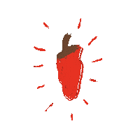 WhiteLphant chile chilli chipotle whitelphant Sticker