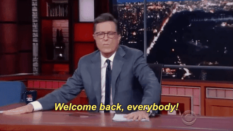 colbertlateshow giphygifcaption late show the late show with stephen colbert GIF