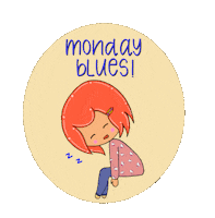 letteritwithbella monday weekday monday blues mondayblues Sticker
