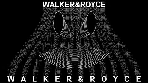 WalkerAndRoyce giphygifmaker trippy black and white visuals GIF