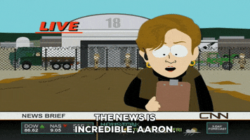 reporter talking GIF by South Park 
