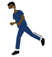 On The Go Run Sticker by FIGS