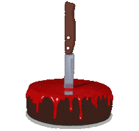 KrasaArt party halloween cake blood Sticker