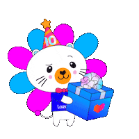 Celebrating Happy Birthday Sticker by Lazada Thailand
