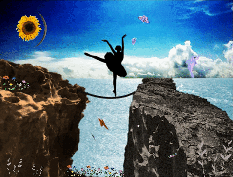 MarcyJ giphygifmaker giphyattribution flowers dancer GIF