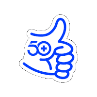 fiftydoctors hospital 50 bien pulgar Sticker
