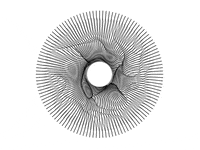 ppaslier glitch black and white noise generative art GIF