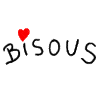 Claireillustration heart kiss illustration red Sticker